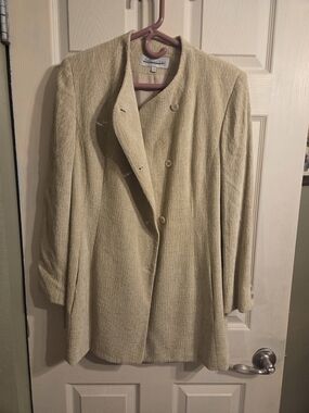 Light Beige Women's Long Jacket